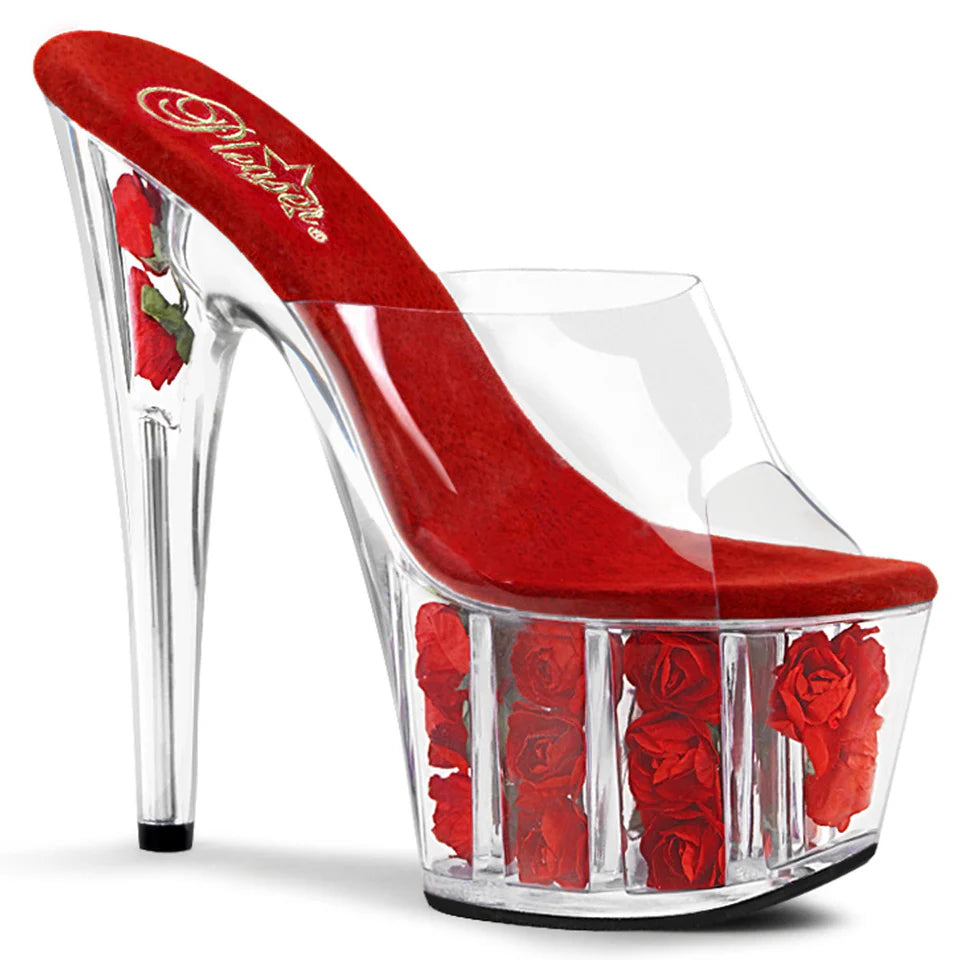 Rose Seduction Platform Heels – Where Romance Meets Elevation