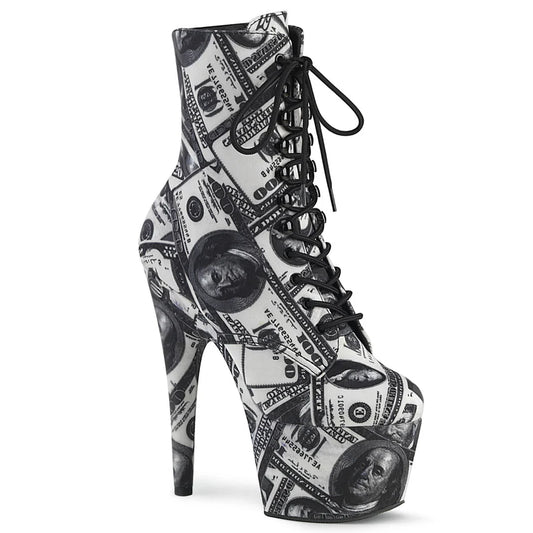 oney Moves: Luxe Lace-Up Dollar Print Boots