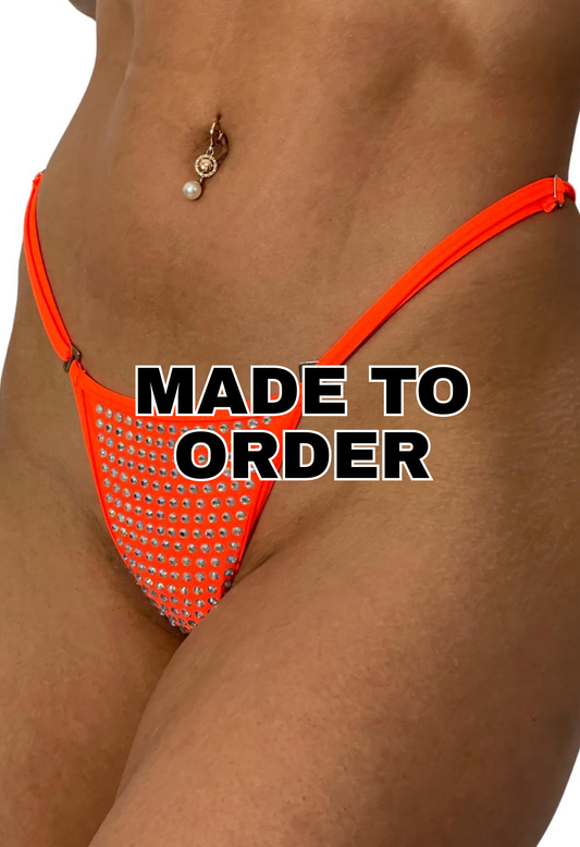 4A Woman's Loose Thread Without Triangle Back, With Stones - Made to order