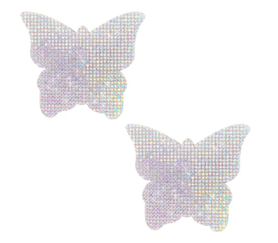 Sparkle Tease Crystal Pasties Set – Heart, Butterfly & X Marks the Hot Spot