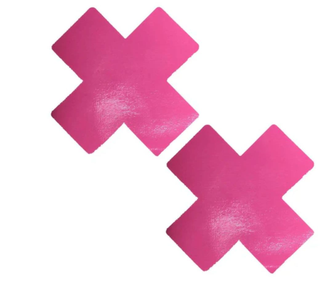 X Wet Vinyl Nipple Cover Pastie