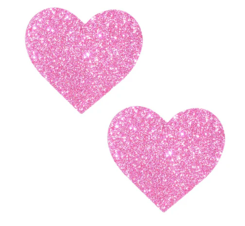 Glitter Heart Nipple Covers – Sparkle With Every Move